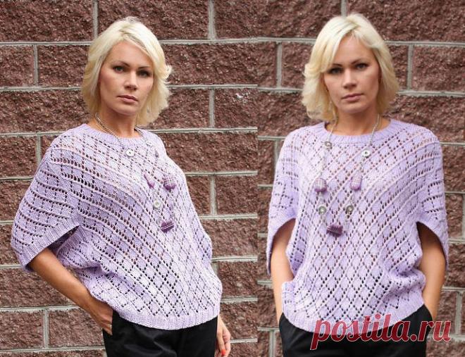 ДЖЕМПЕР ИНТЕРЕСНЫМ КРОЕМ