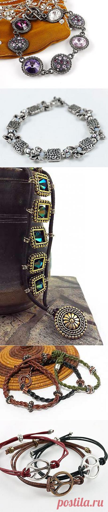Идеи для бижутерии с фурнитурой Tierra Cast (часть1 - браслеты) | Сделай сам!