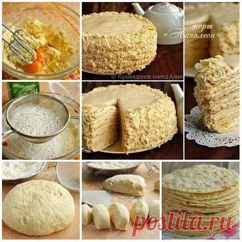 Торт «Наполеон» с очень вкусным кремом — лучший рецепт — Сад Заготовка