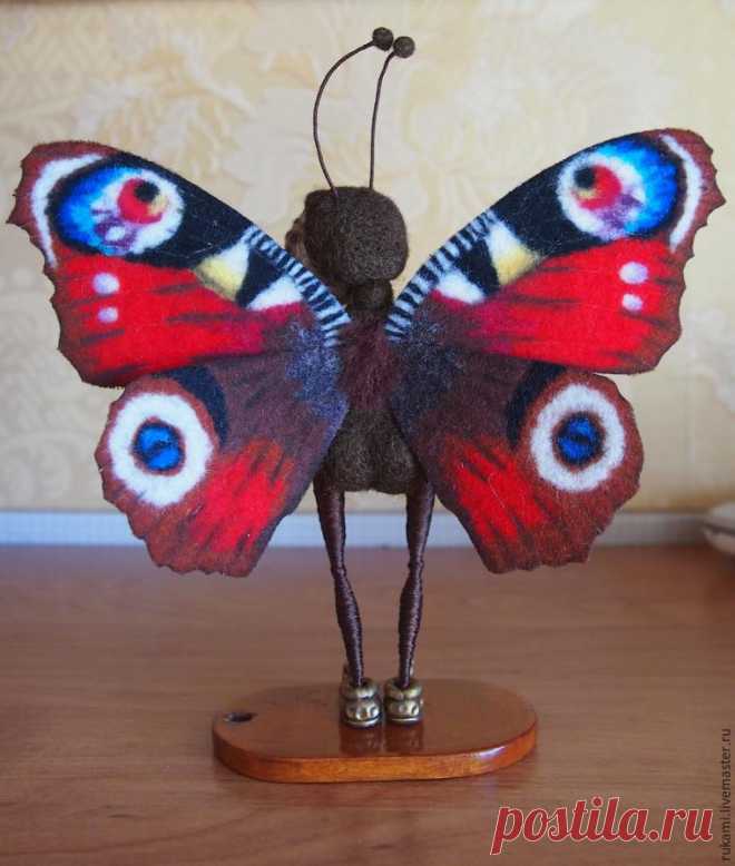 Создаем крылья бабочки из шерсти - Ярмарка Мастеров - ручная работа, handmade