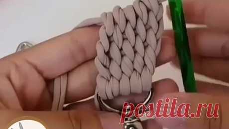 Ручка к сумке крючком