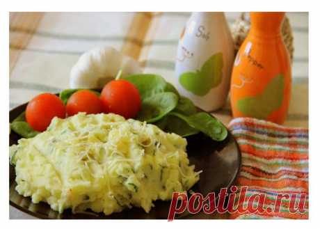 Картофельное пюре с печеным чесноком и зеленью. Разнообразим вкус привычных блюд!