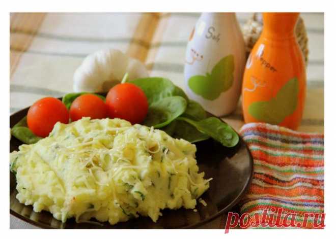 Картофельное пюре с печеным чесноком и зеленью. Разнообразим вкус привычных блюд!