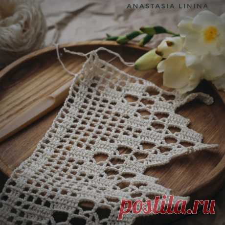 Схема филейной дорожки, вяжем крючком