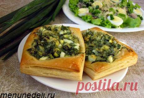 Ленивые пирожки из свежей зелени - рецепт с фото / Меню недели