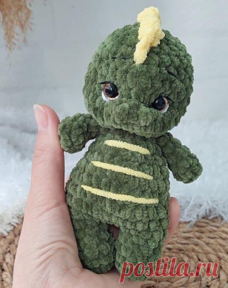 Мини-Дракоша крючком. Амигуруми схемы и описания. Автор: Екатерина Камнева | IRINELY.ART