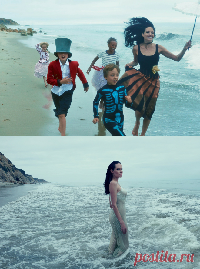 Анджелина Джоли — Фотосессия для «Vogue» 2015