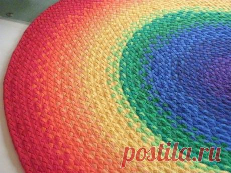 Коврики из футболок своими руками.