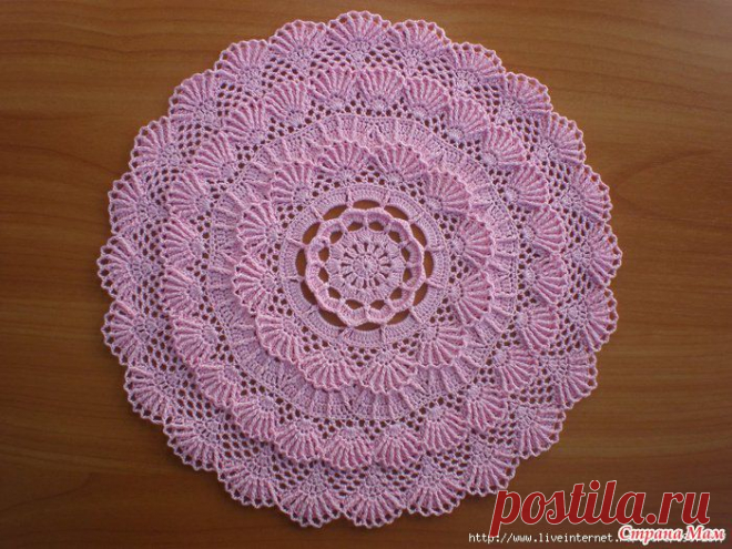 Салфетка "Exclusive" ("Особая") от Mary Werst. Описание, МК в фотографиях и схема вязания! - Вяжем вместе он-лайн - Страна Мам