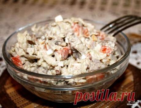 Простой печеночный салат. - пошаговый кулинарный рецепт на Повар.ру
