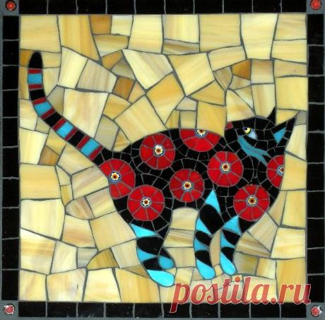 Mosaic Cats by Christine Brallier - christinemarie