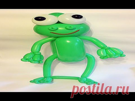 ▶ &quot;Лягушка&quot; из воздушных шаров./Frog the balloons.Твистинг - YouTube