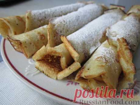 Рецепт: Блины постные на воде на RussianFood.com