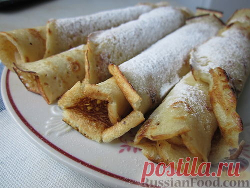 Рецепт: Блины постные на воде на RussianFood.com