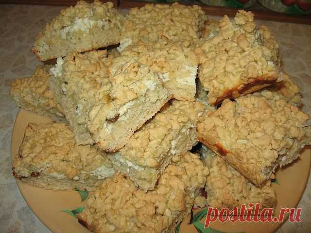 Мой открытый пирог с творогом