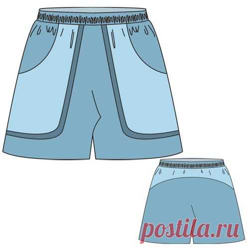 Выкройка спортивных шорт | Шкатулка