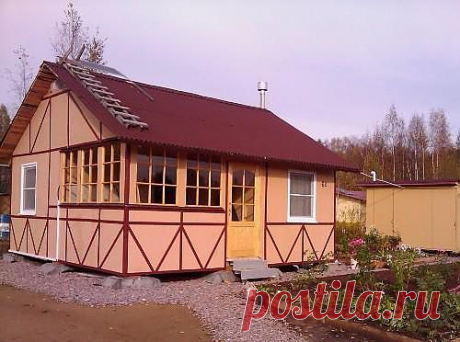 Дачный домик своими руками. Фото