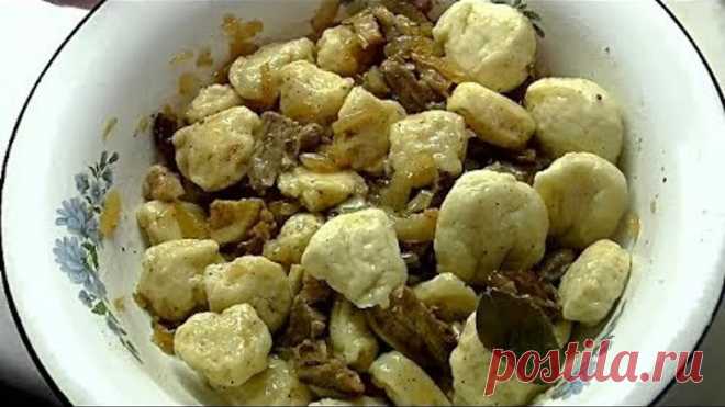 Полтавские галушки. Национальная украинская кухня.