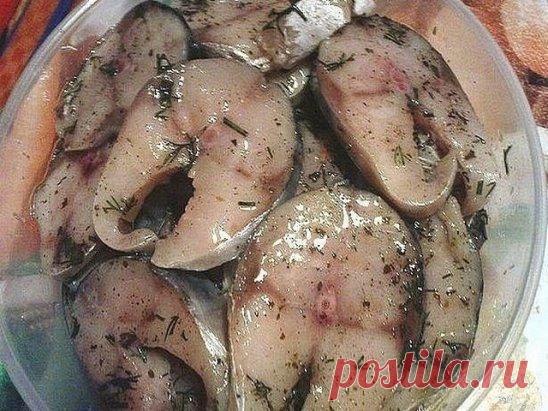 Сагудай из скумбрии. Сто раз так делала... Пальчики оближешь!
Спешу поделиться наивкуснейшим рецептом засолки рыбы. При этом абсолютно нехлопотным и простым. Рыба получается ОБАЛДЕННАЯ! Всем кто любит рыбу советую приготовить, больше скажу,прямо настаиваю ПРИГОТОВИТЬ))
Сагудай-это закуска из свежей рыбы, распространенная на севере России.
Итак, нам понадобится на 3 скумбрии:
3-4
луковицы, 3 ст. л соли, 1 ст. л сахара, 1/2 стакана раст. масла,1/2 
стакана 9% уксуса (можно чуть меньше), 1 стакан