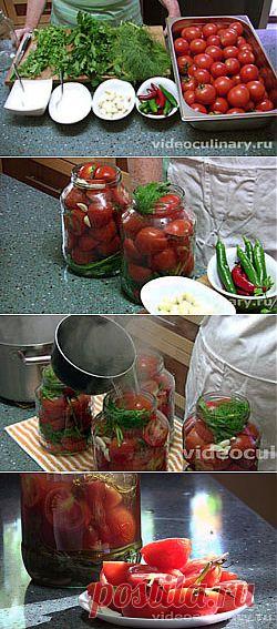 Солёные помидоры (быстрый засол)