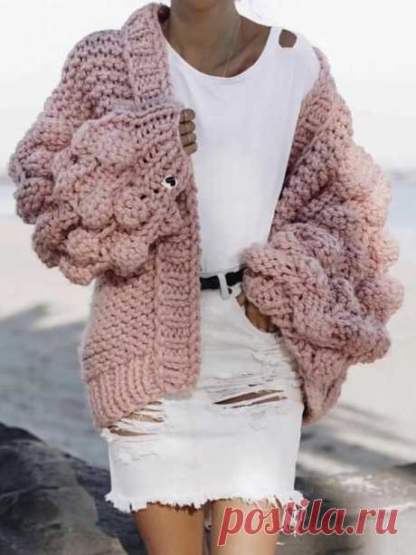 Hollow Knitting Cardigan Sweater – uoozee