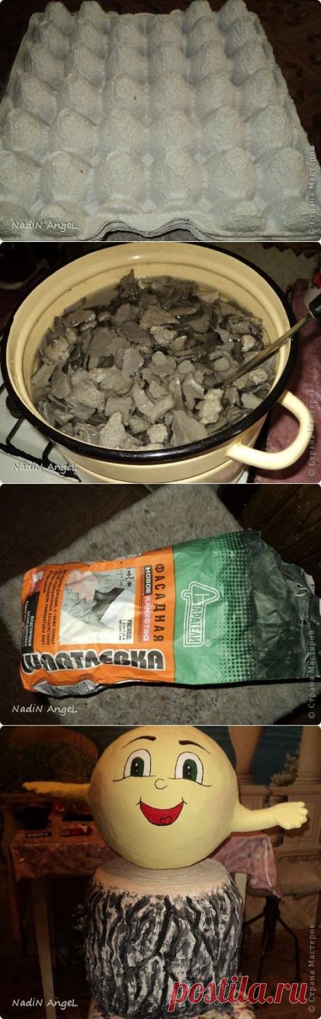 Масса для лепки уличных скульптур для сада.