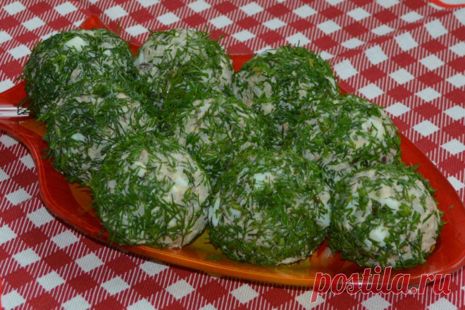"Шарики" (рыбный салатик)