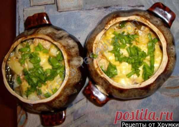 Кулинарный рецепт Картофель в горшочках с фото