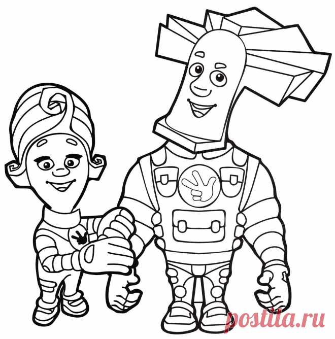 Раскраски Фиксиков скачать или распечатать