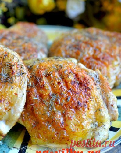 Куриные бедра на сковороде-гриль