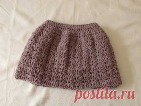 VERY EASY pretty crochet skirt tutorial - all sizes (baby to adult)