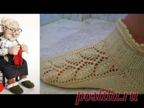 Носки спицами от мыска ВЕТОЧКИ #2024