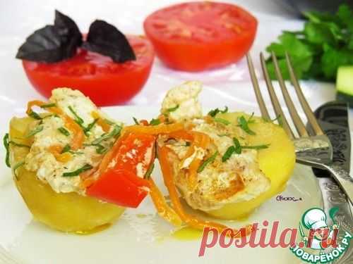 Картошка с овощами и курицей на пару - кулинарный рецепт
