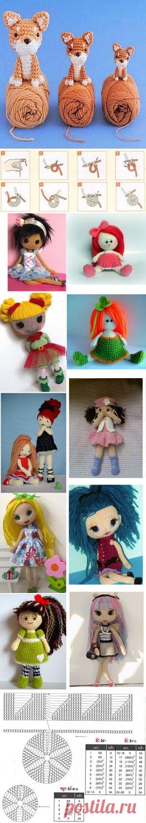 ВЯЗАНИЕ ИГРУШКИ АМИГУРУМИ КРЮЧКОМ | Как связать мягкую поделку своими руками по схемам и фото