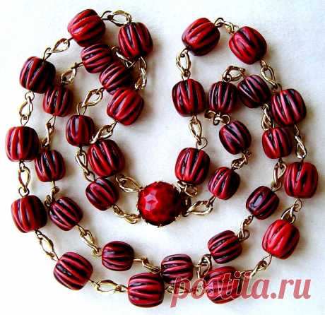 Шикарное винтажное колье ,ювелирный пластик, эмали, 1950, Западная Германия