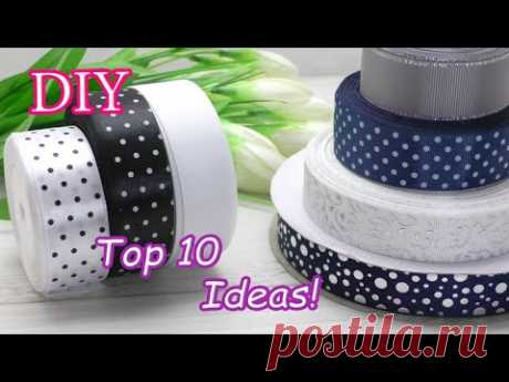 ТОП 10 Идеи 2022! Школьных Бантиков из Лент!