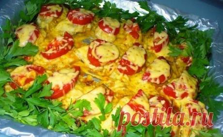 Блюдо, которое превзошло себя — Рыба с помидорами, запеченная под сыром