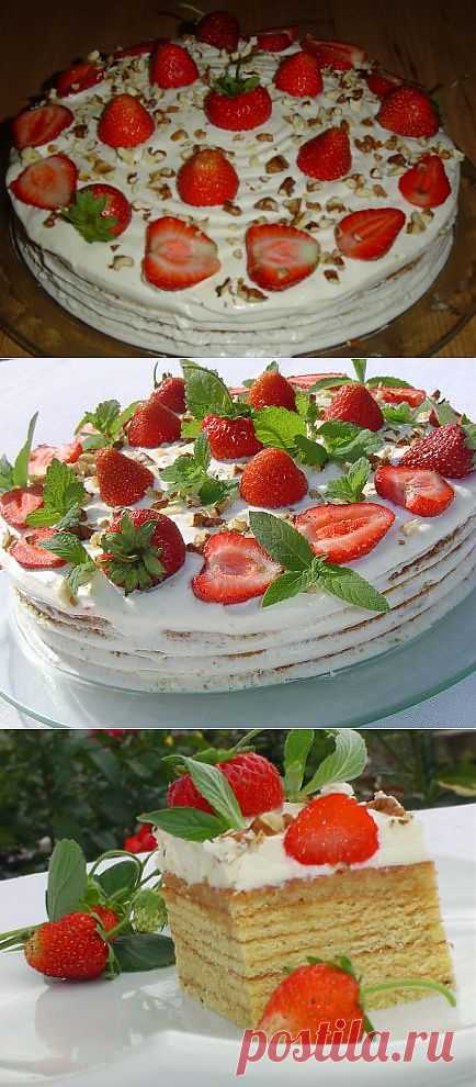 Баумкухен с клубникой