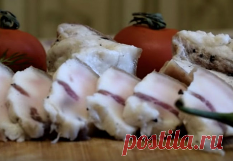 Сало сухого посола: жарим лавровый лист и натираем мясо