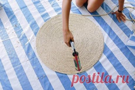 Делаем шикарный коврик в прихожую за 30 минут — I Love Hobby — Лучшие мастер-классы со всего мира!