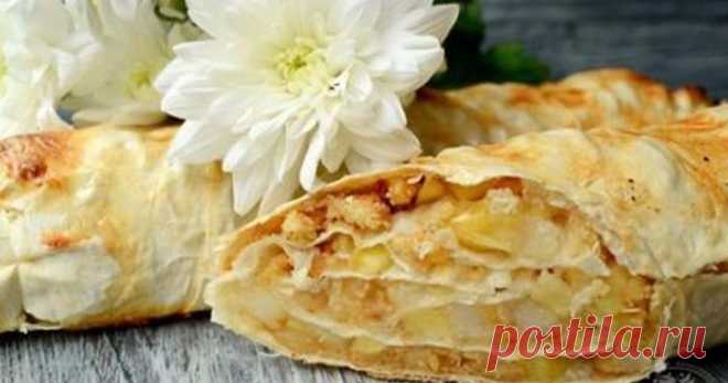 Лучше любой шарлотки: лаваш с яблоком и творогом Читать далее...