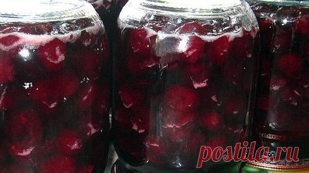 Вишня консервированная в желе. Ягоды совсем как свежие