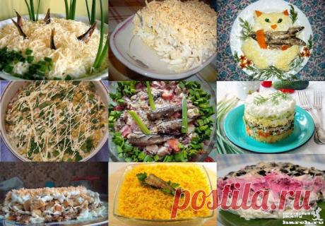 Салаты со шпротами 9 рецептов + 2 видео-рецепта