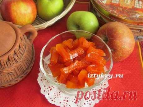 Тыквенные цукаты, рецепт с пошаговыми фото