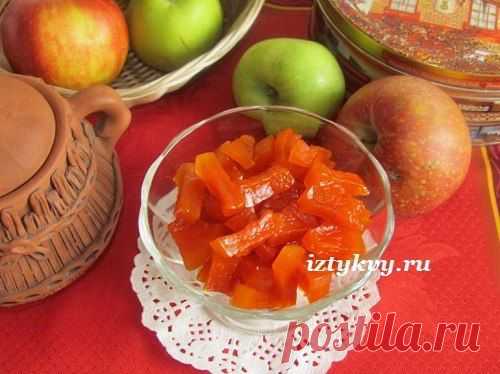 Тыквенные цукаты, рецепт с пошаговыми фото