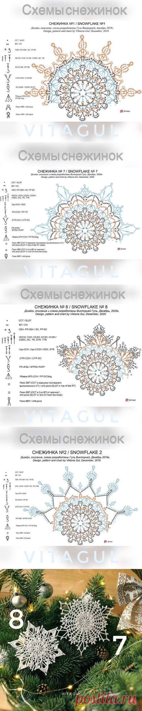 Вязание крючком {дизайн}схемы (@vitagul) • Фото и видео в Instagram