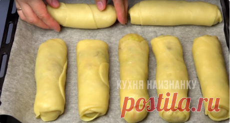 Вкуснейшие пирожки где мало теста и много начинки, без дрожжей и яиц Очень быстро и очень вкусно!