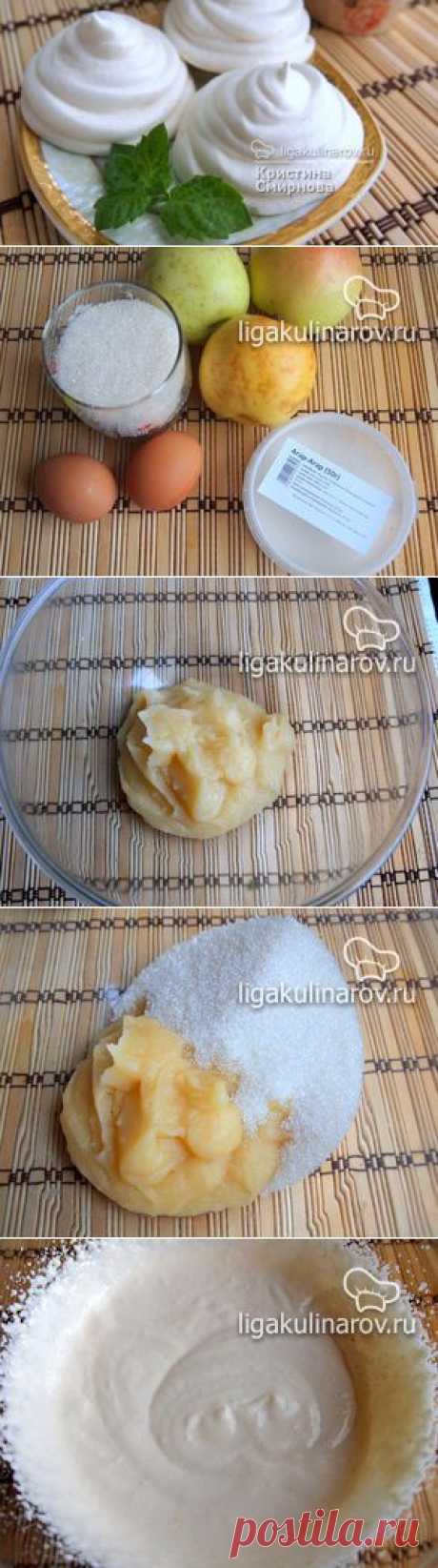 Яблочный зефир на агар-агаре, рецепт пошаговый от Лиги Кулинаров.