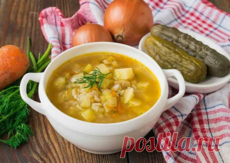 Как сварить рассольник с перловкой и солеными огурцами