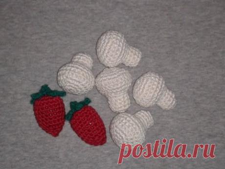 Шампиньон! Вязание крючком.  Knitted mushrooms.